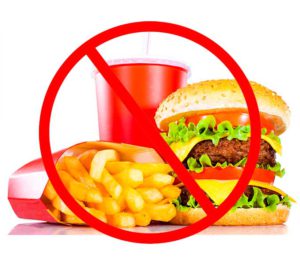 Спортсмены избегают фаст-фуд